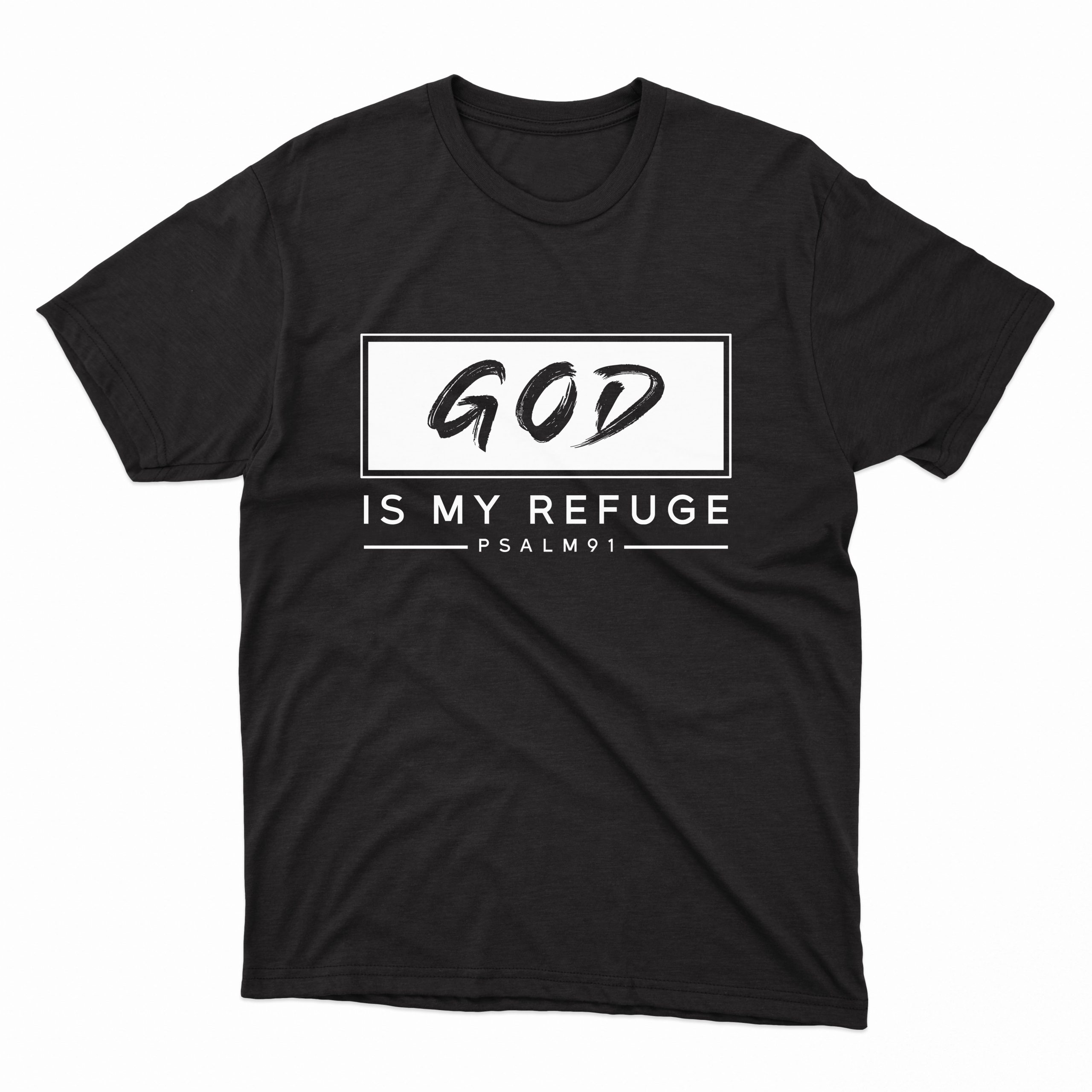 god tricou negru