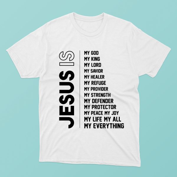 Tricou cu mesaj crestin - JESUS IS