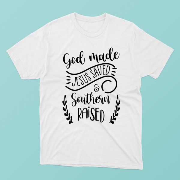 Tricou cu mesaj crestin - God made jesus saved