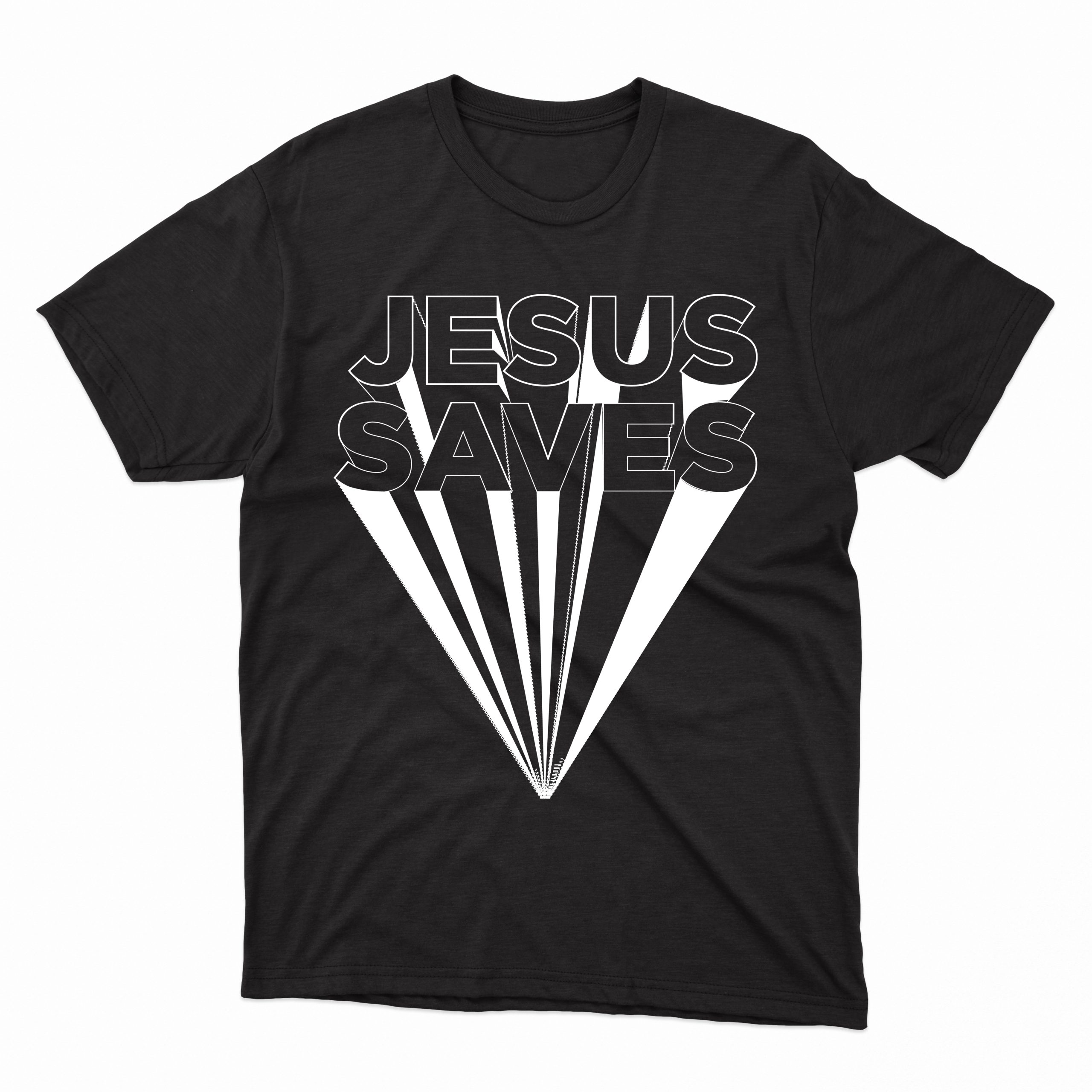 jesus saves tricou negru