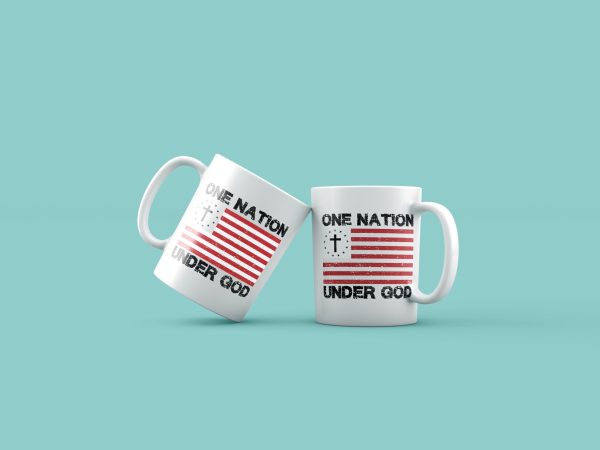 Cană cu mesaj crestin – ONE NATION UNDER GOD