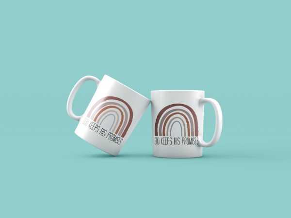 Cană cu mesaj crestin – GOD keeps his promises