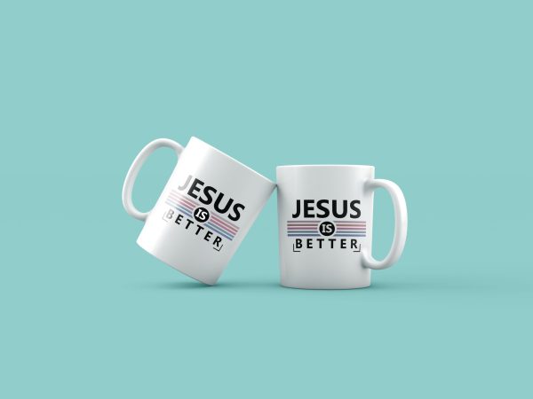 Cană cu mesaj crestin – JESUS IS BETTER