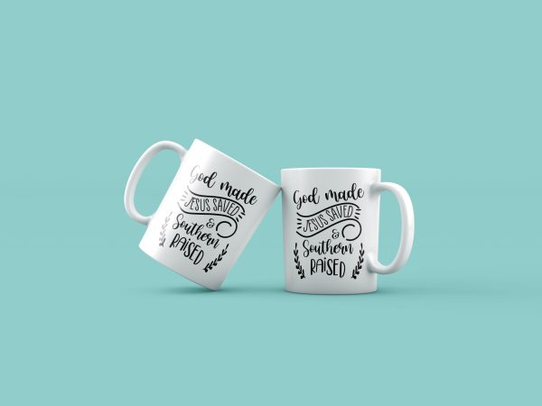 Cană cu mesaj crestin – God made jesus saved