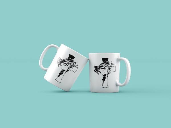 Cană cu mesaj crestin – cruce Isus