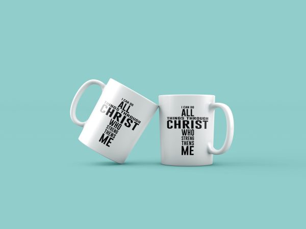 Cană cu mesaj crestin – cruce