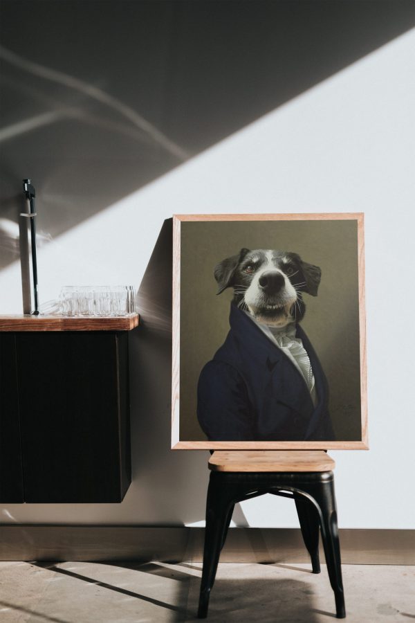 Tablou personalizat cu animalul tău de companie - costum clasic din 1809