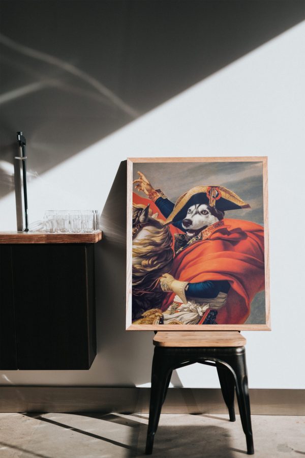 Tablou personalizat cu animalul tău de companie - Postura lui Napoleon