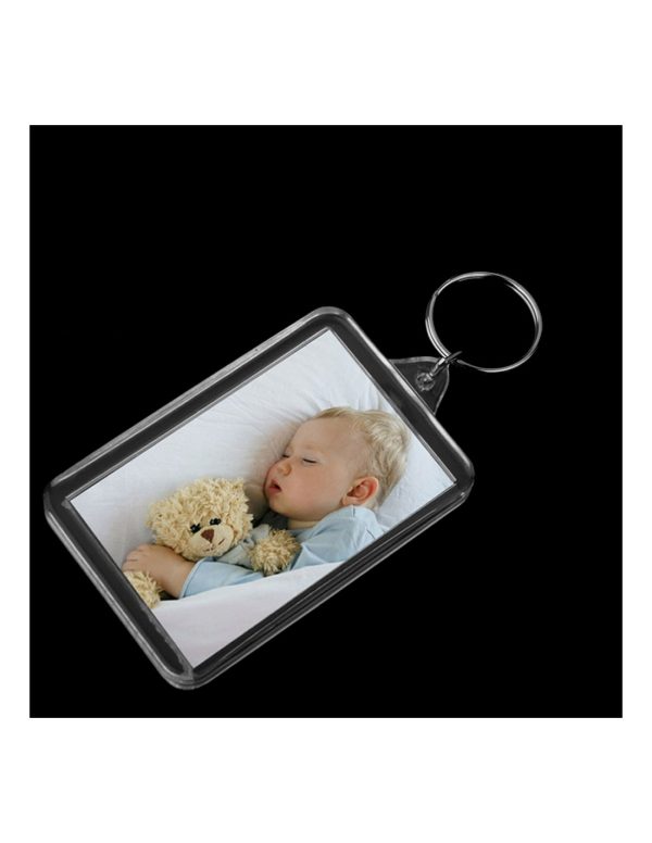 Breloc plastic insertie foto 7x5 cm